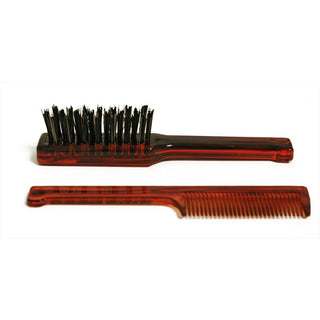 Set Pettine + Spazzola Barba e Baffi