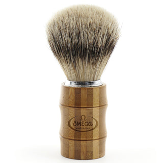 Pennello da Barba in Tasso Manico Bamboo Omega 6831