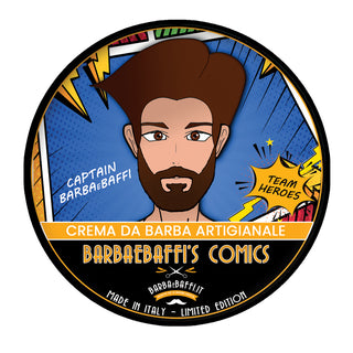 Crema da Barba Comics Heroes Captain Barbaebaffi 150 ml