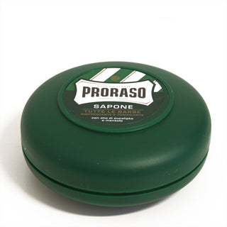 Sapone da Barba Eucalipto e Mentolo Proraso Linea Verde ciotola 75 ml.