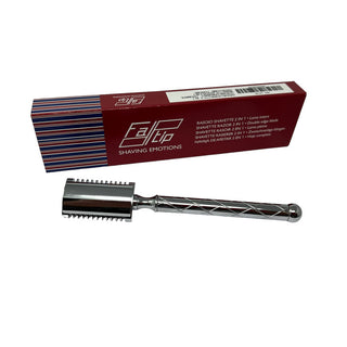 Rasoio Shavette 2 in 1 Testina Cromata Open Comb Fatip 42155