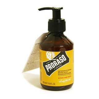 Detergente Cura Barba Wood and Spice Proraso flacone 200 ml.