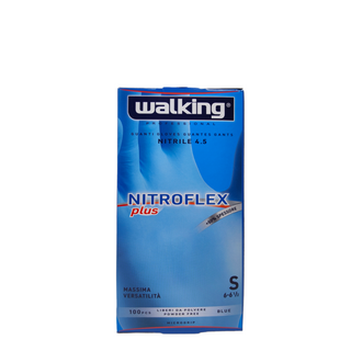 Guanti Nitroflex Plus Walking senza polvere misura Small 100 pz.