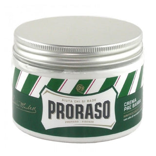 Crema Pre Barba Eucalipto e Mentolo Proraso Linea Verde vaso 300 ml.