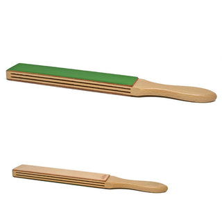 Coramella Herold Manico Legno Cuoio Russo a Pasta Verde HS-80J